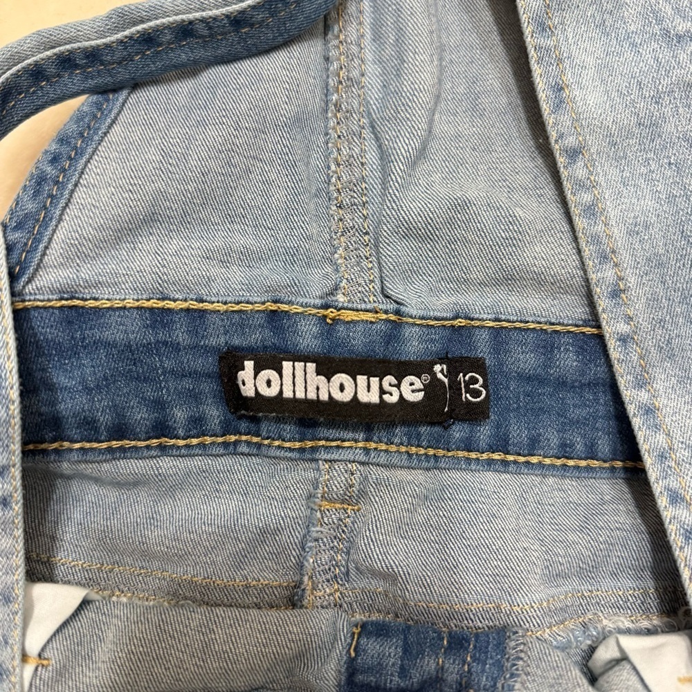 Dollhouse Light Blue Women’s Overalls Size 13 RN#114542 - Picture 2 of 4
